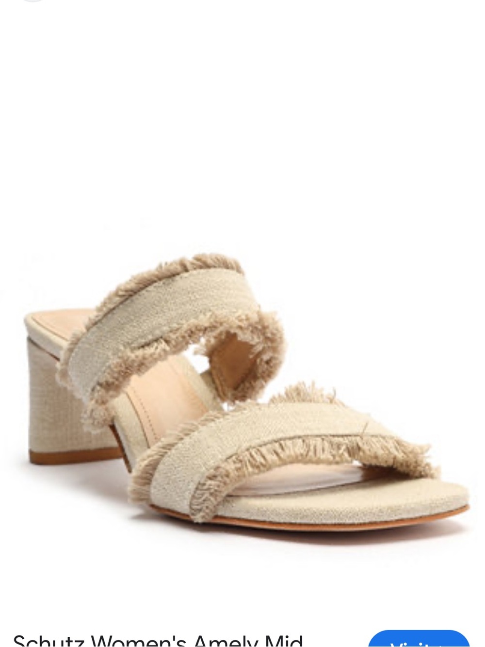 Schutz Amely Mid Heel Block Sandals Sz 7.5